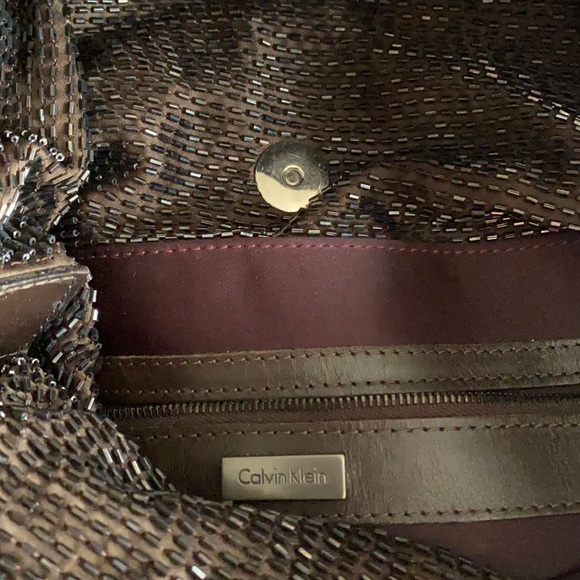 CalvinKlein couture worn suede messengercrossbody - Picture 6 of 8